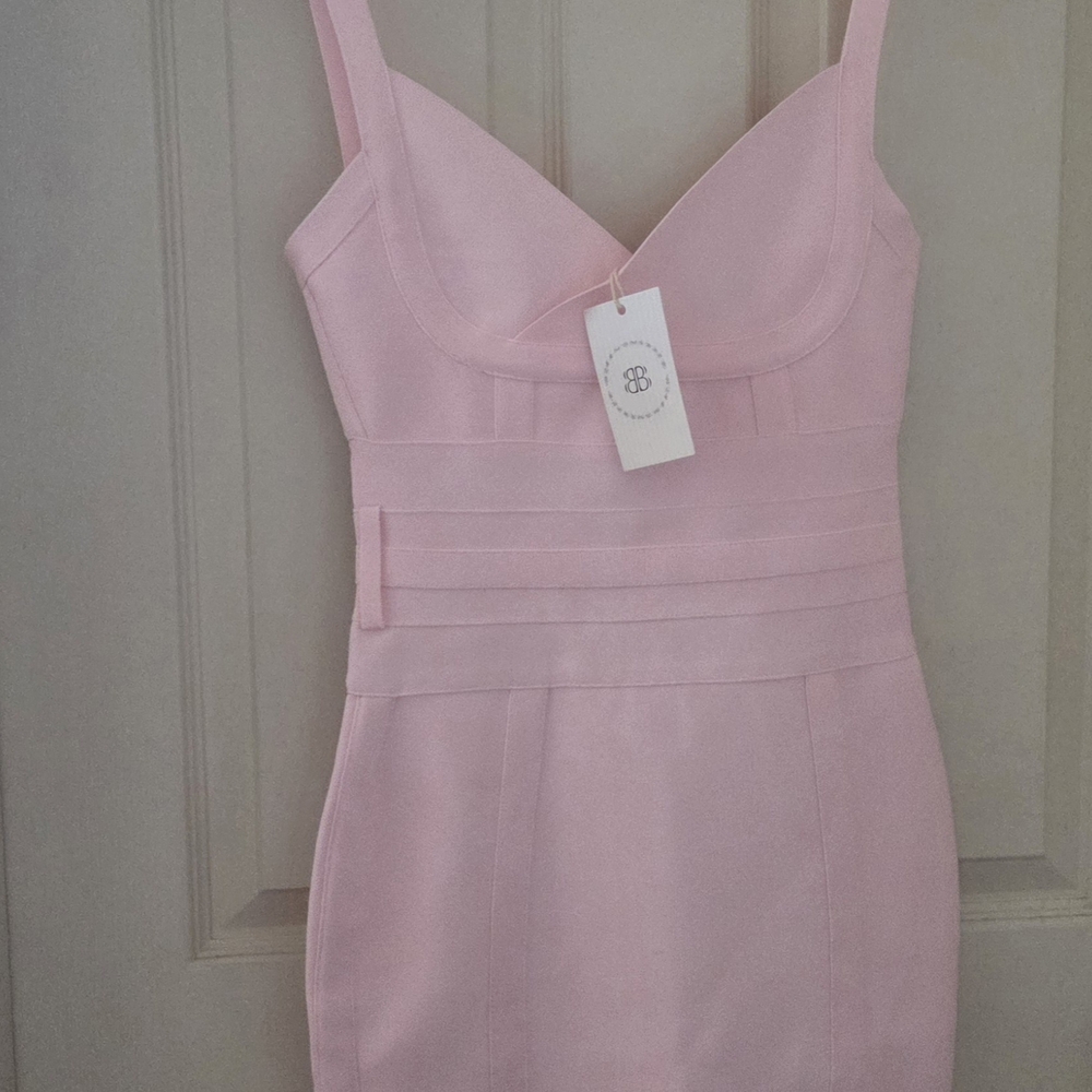 Elegant Pink Mini Dress